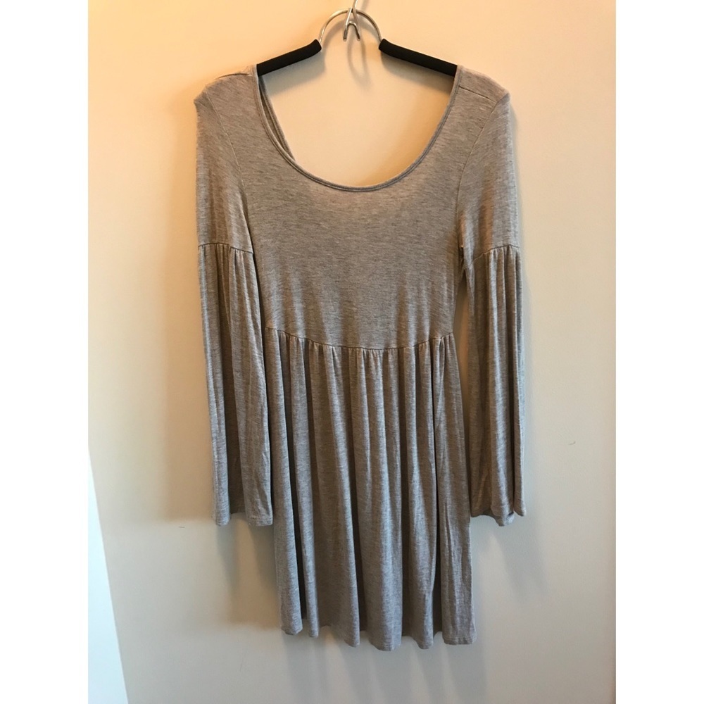 People’s Project LA Grey Long Sleeve Dress